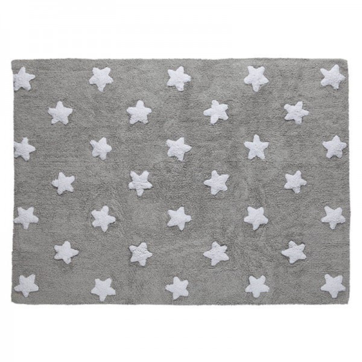 Dywan Bawełniany Grey Stars White 120x160 cm Lorena Canals