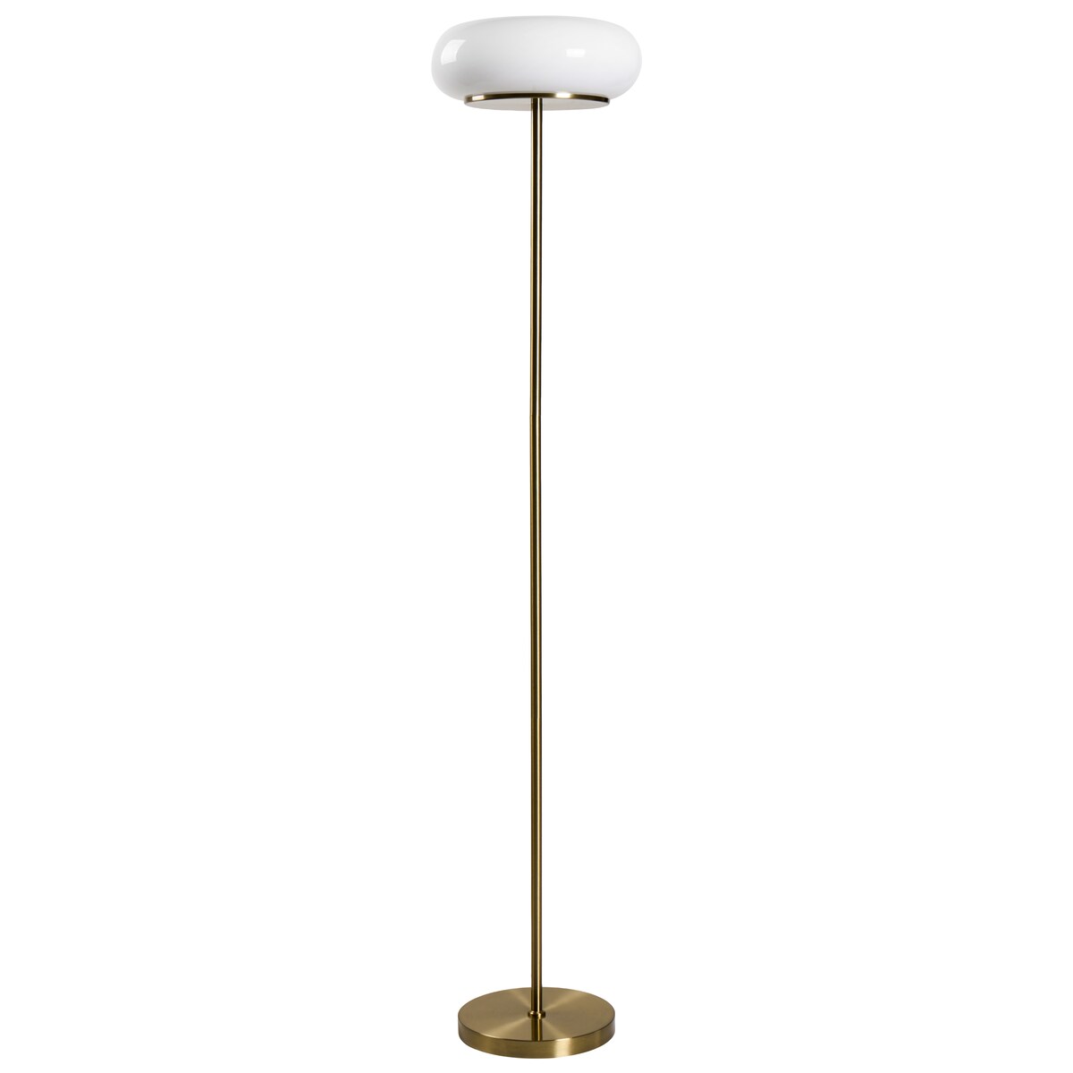 Lampa podłogowa LED NITH Ze ściemniaczem Szkło Biały