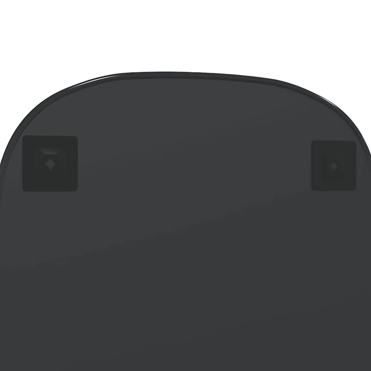 vidaXL Lustro ścienne, czarne, 80x50 cm