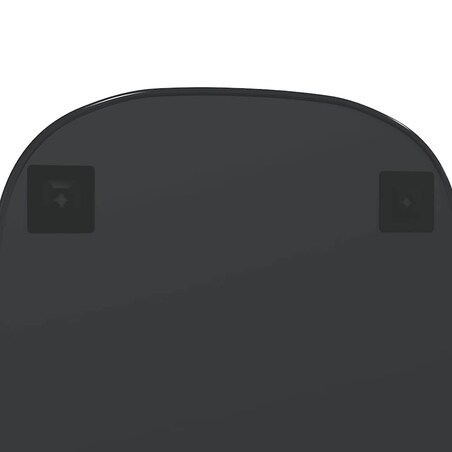 vidaXL Lustro ścienne, czarne, 80x50 cm