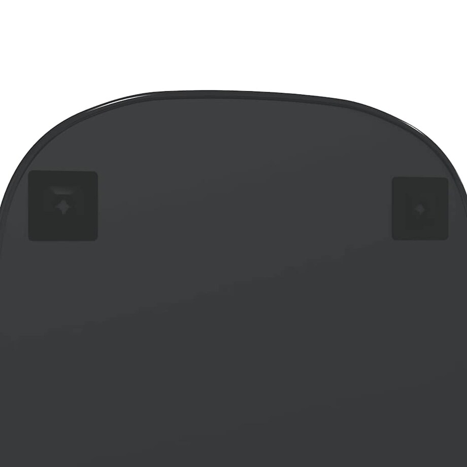 vidaXL Lustro ścienne, czarne, 80x50 cm