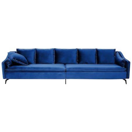 Sofa welurowa niebieska AURE