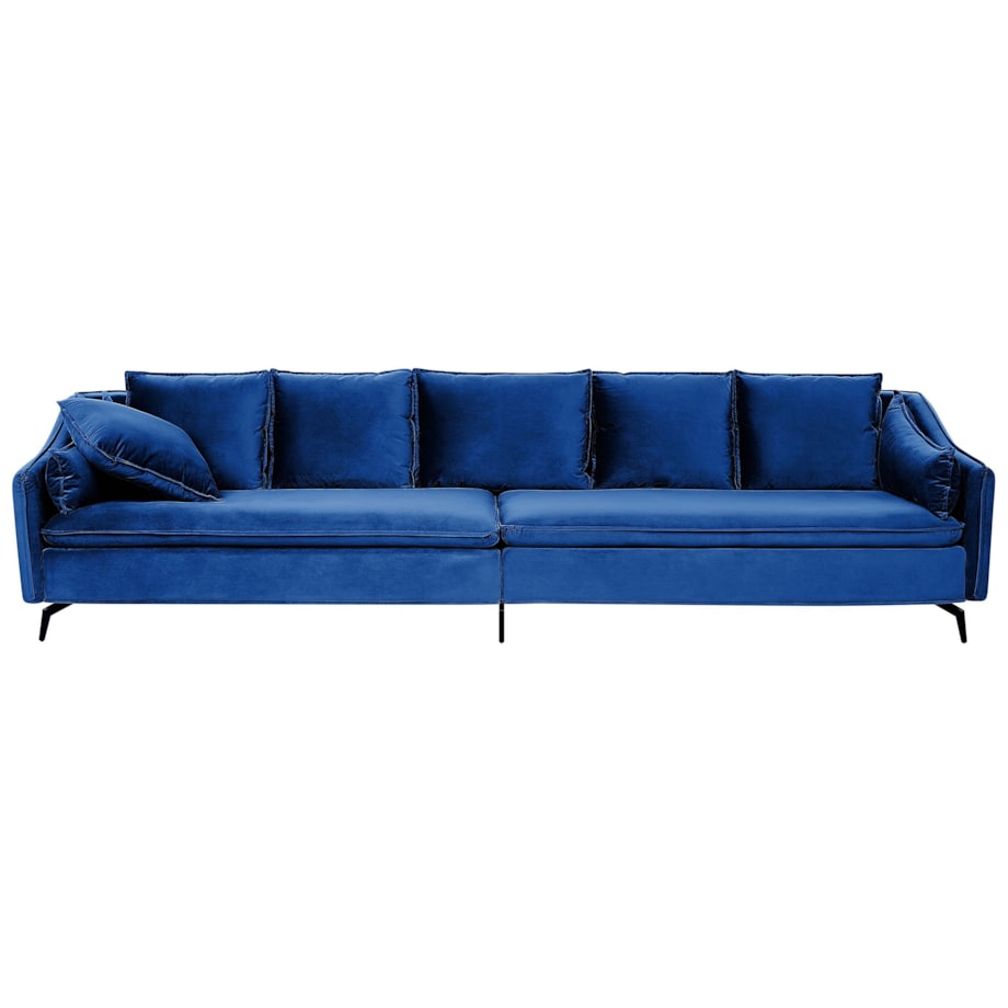 Sofa welurowa niebieska AURE