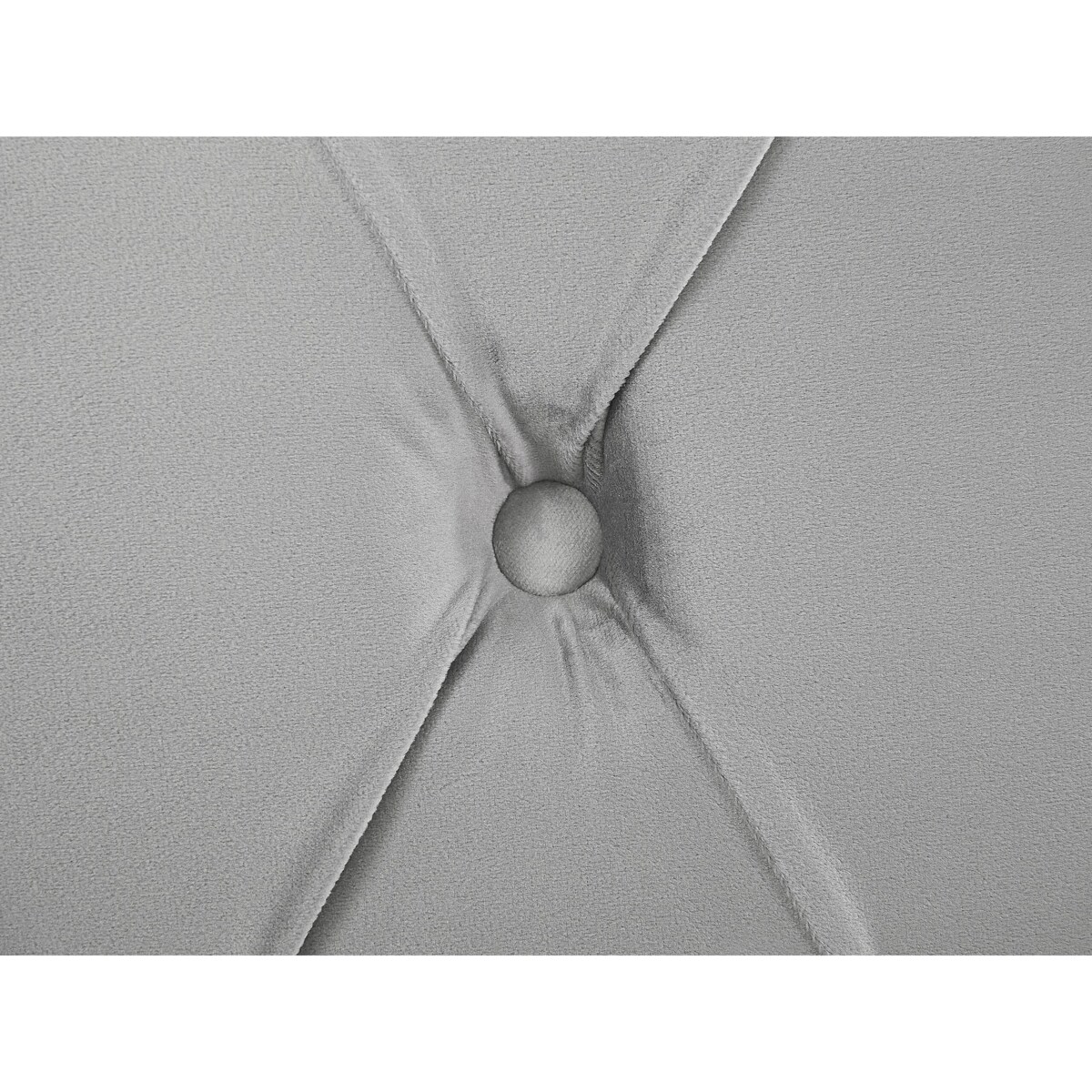 Łóżko wodne welurowe 180 x 200 cm szare AVALLON