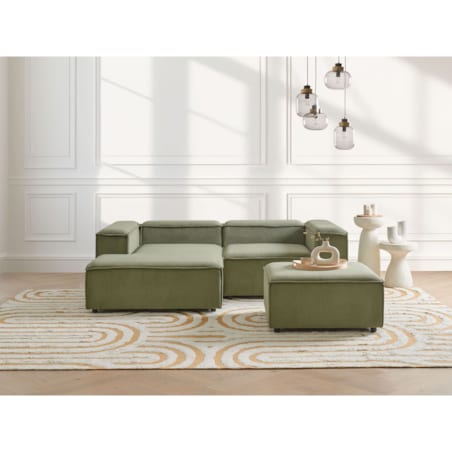 Otomana ARDAL Zielony Sztruks