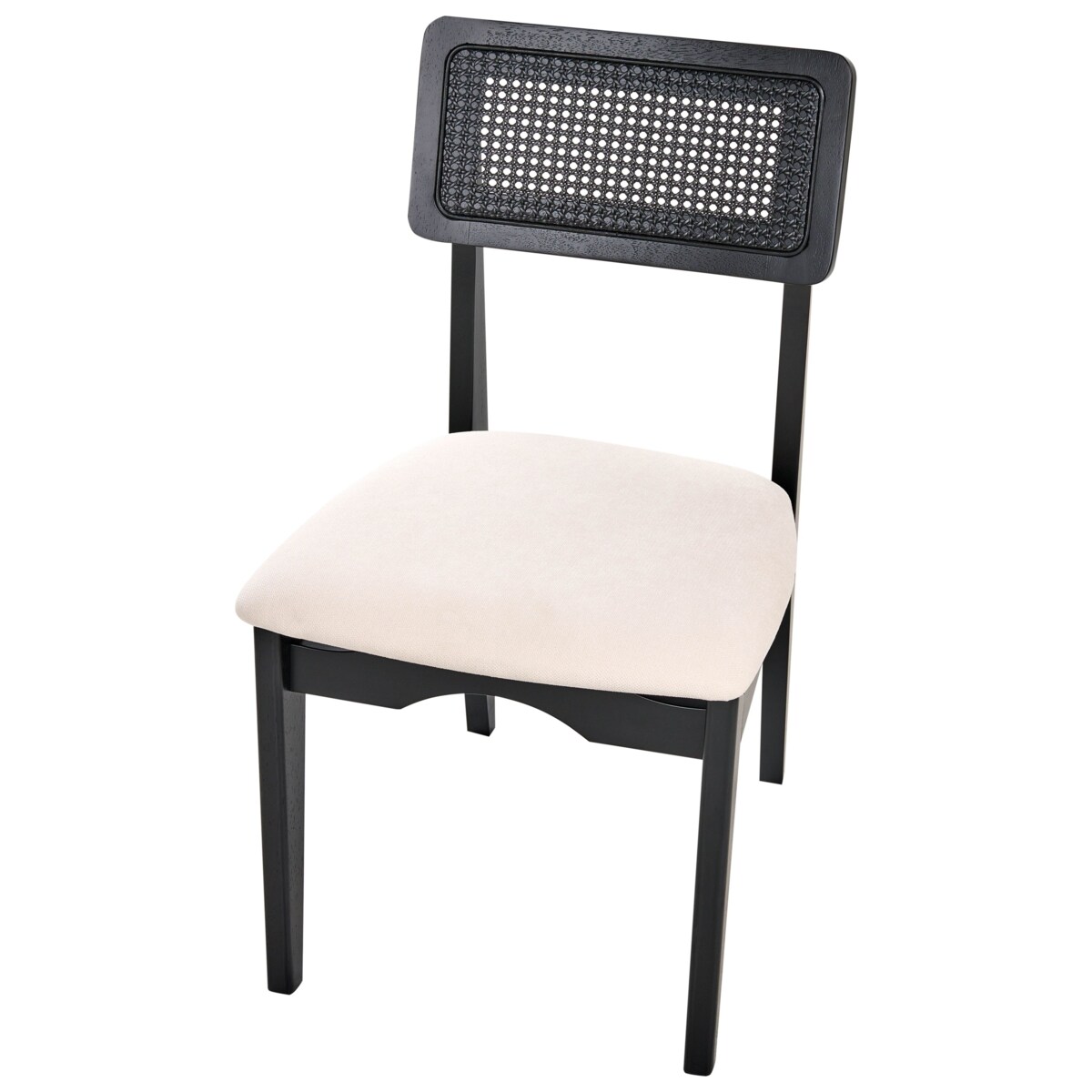 Zestaw 2 krzeseł do jadalni RUBONIA Drewno Czarny