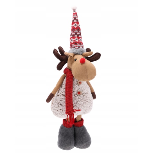 RENIFER świąteczny DUŻY dekoracja świąteczna ŁOŚ