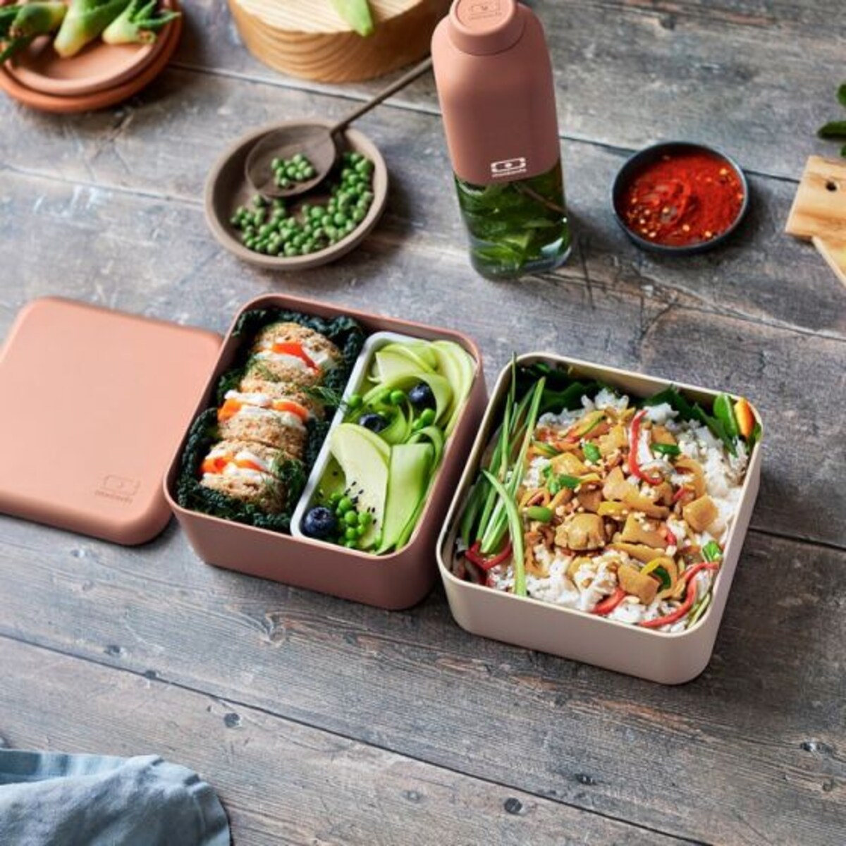 Lunchbox Bento Square pink Moka Monbento | home&you