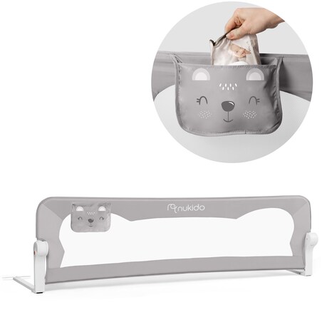 Barierka ochronna do łóżka Nukido bramka blokada 180cm 722400