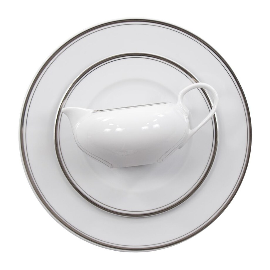 Serwis obiadowy dla 12 osób 44 el. Yvonne Platynowa Wstęga G238