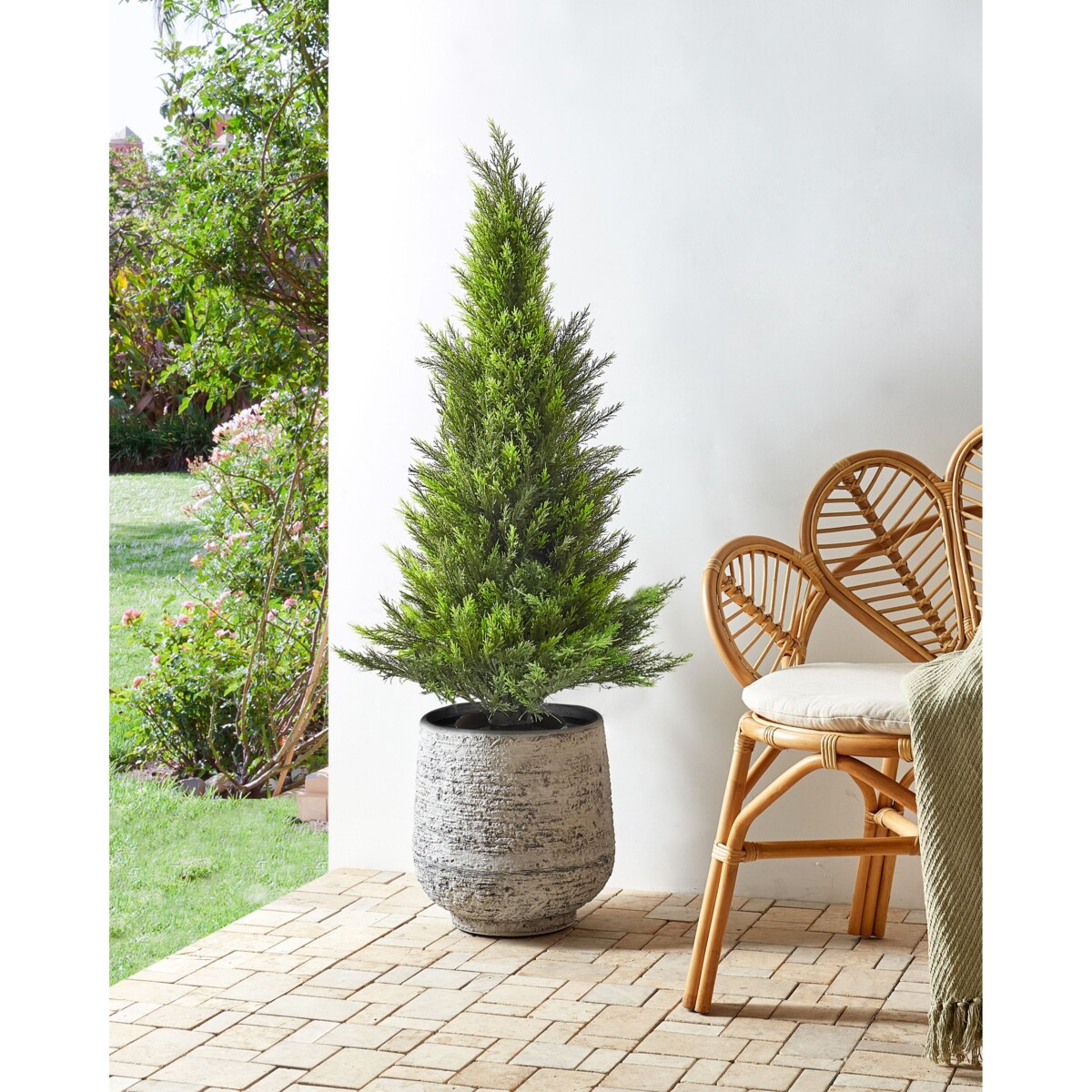 Sztuczna roślina CEDAR TREE 120 cm Zielony