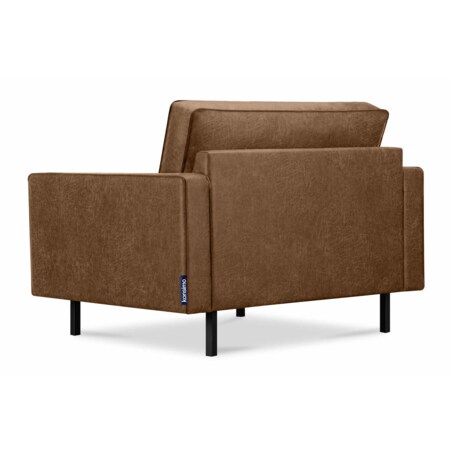 KONSIMO INVIA Wygodne krzesło w industrialnym stylu koloru brązowego