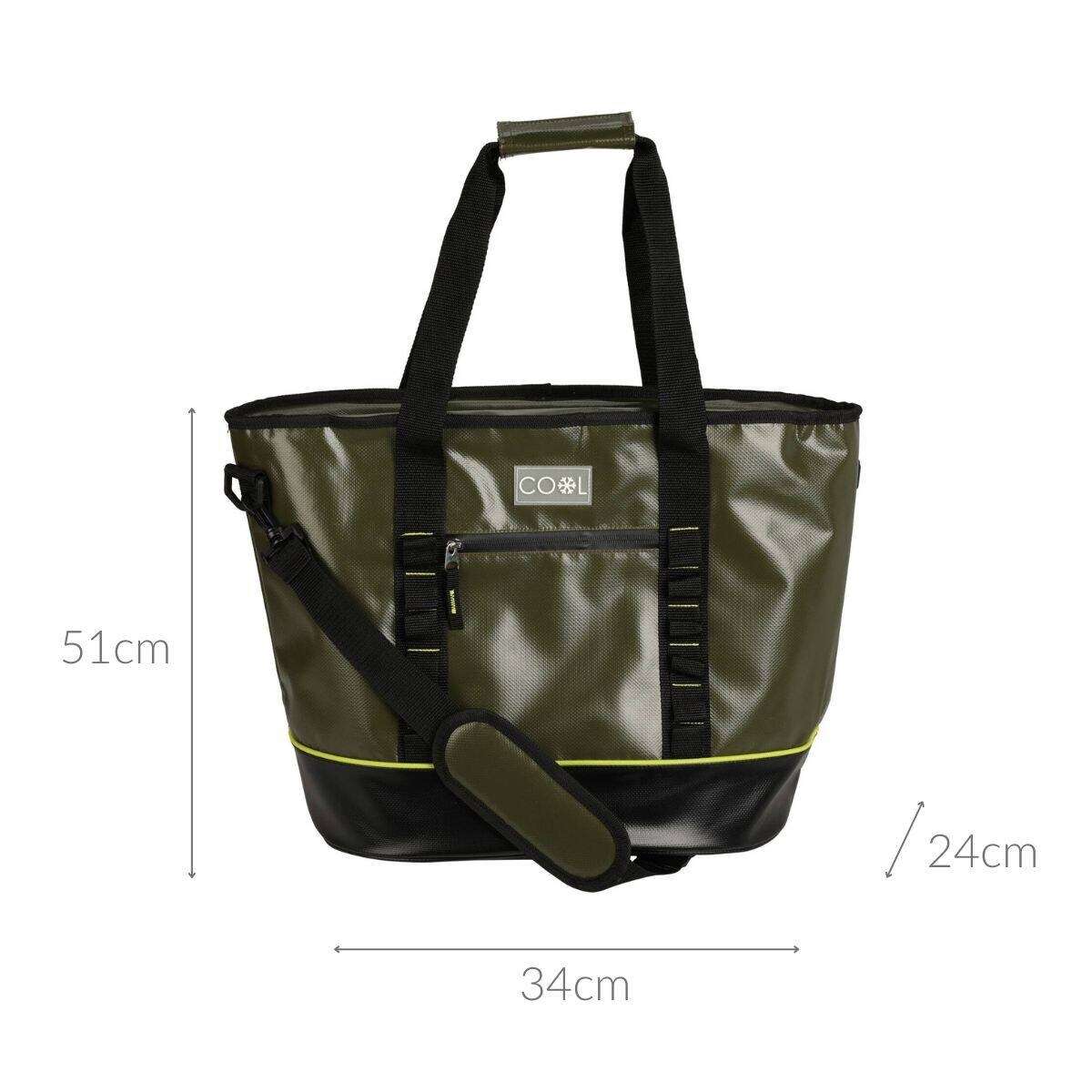 Termiczna torba na zakupy, wodoodporna, 51 x 24 x 34 cm