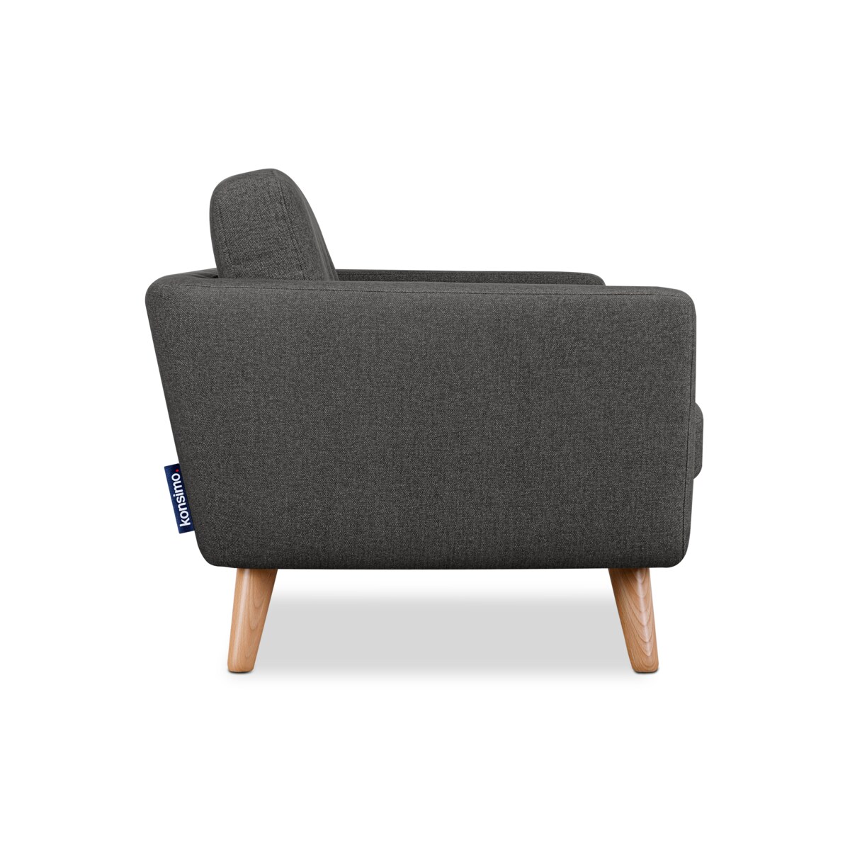 KONSIMO TAGIO II Sofa 2-osobowa, kolor antracyt