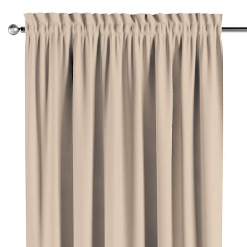 Zasłona na kanale z grzywką 1 szt. 130x245 kremowy beż