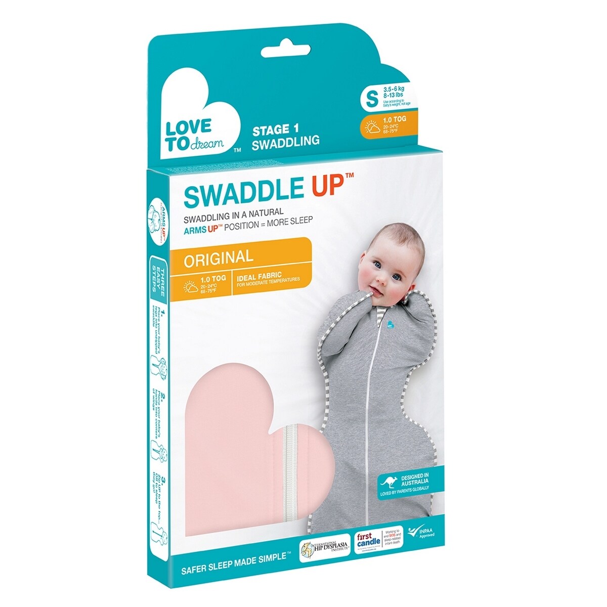 Otulacz Swaddle UP - rozmiar S - słoneczka - ETAP 1 - TOG 2.5