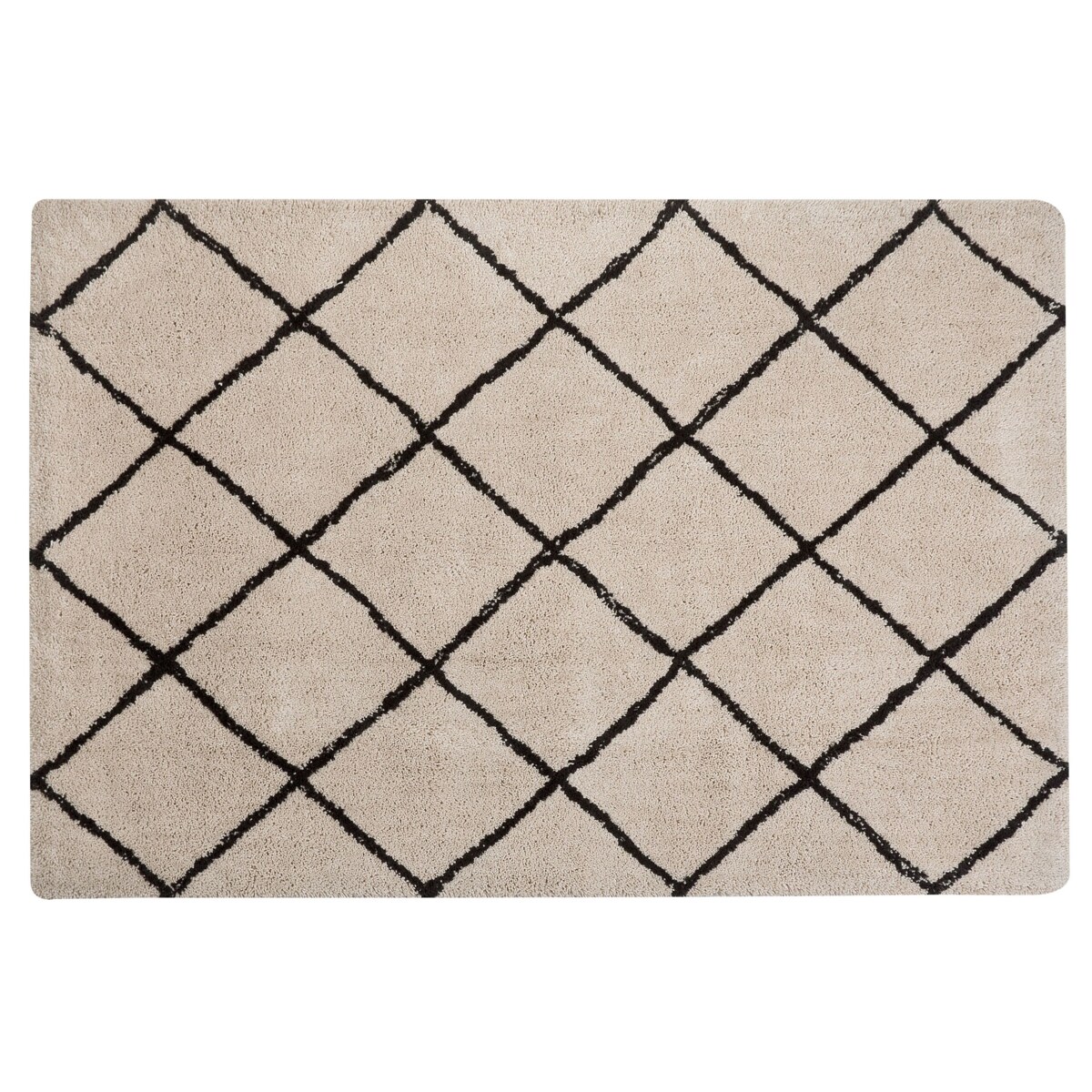 Dywan shaggy 140 x 200 cm beżowy ADALAR