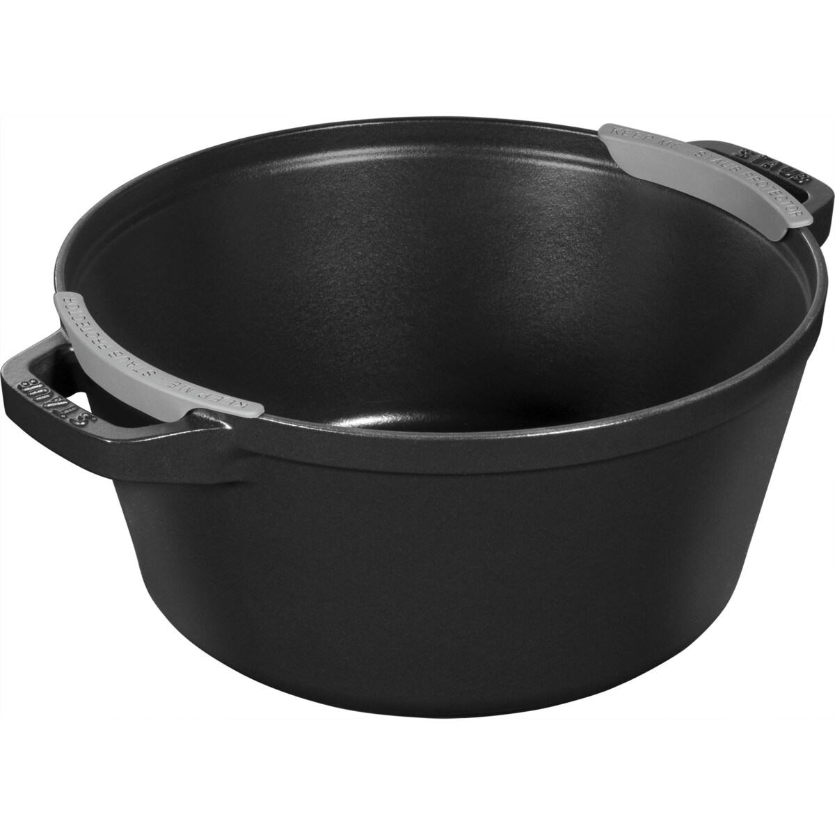 Zestaw 2 naczyń żeliwnych z pokrywką Staub - 24 cm, Czarny