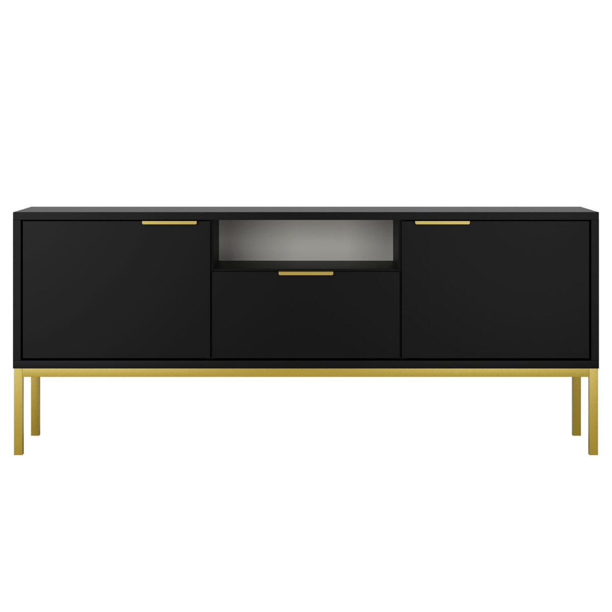 Szafka RTV Austin 135 czarna & złota