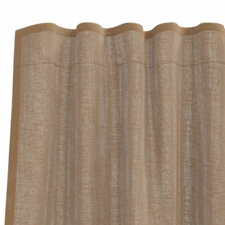 vidaXL Zasłony woalowe z kieszeniami na drążek 2 szt. Jasnobrązowe