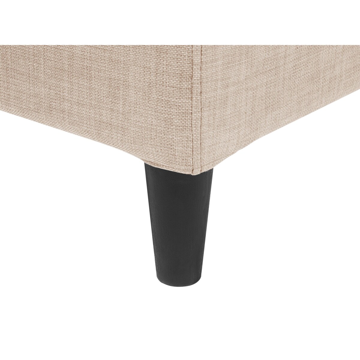 Łóżko tapicerowane 180 x 200 cm beżowe FITOU