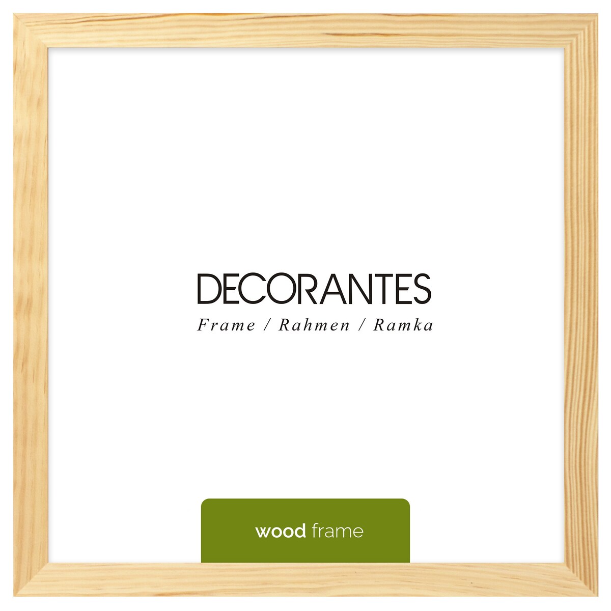 Ramka na zdjęcia 30x30 cm ramka z drewna surowego ramka kwadratowa RAW DIY