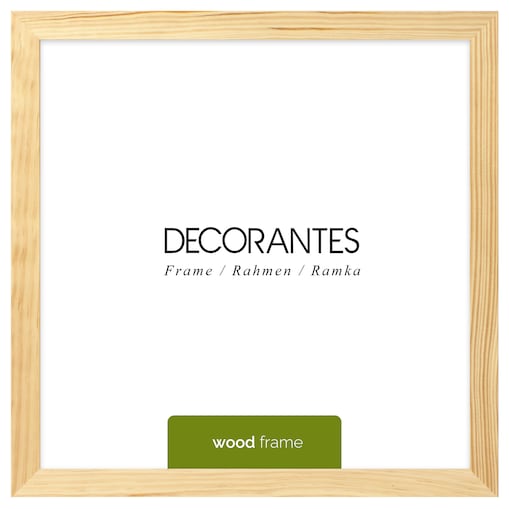 Ramka na zdjęcia 30x30 cm ramka z drewna surowego ramka kwadratowa RAW DIY