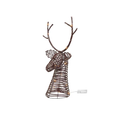Dekoracja świąteczna LED DYBESO Renifer 60 cm Ciemnobrązowy