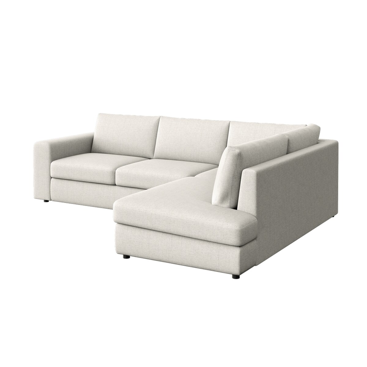 Sofa narożna prawa Baga kremowa