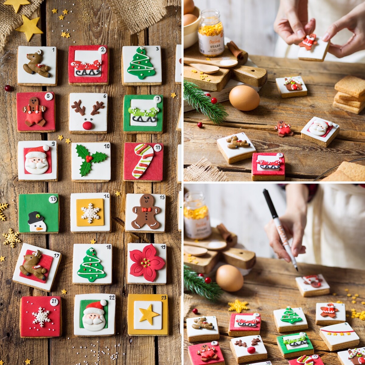 Decora piernikowe ludziki ozdoby cukrowe