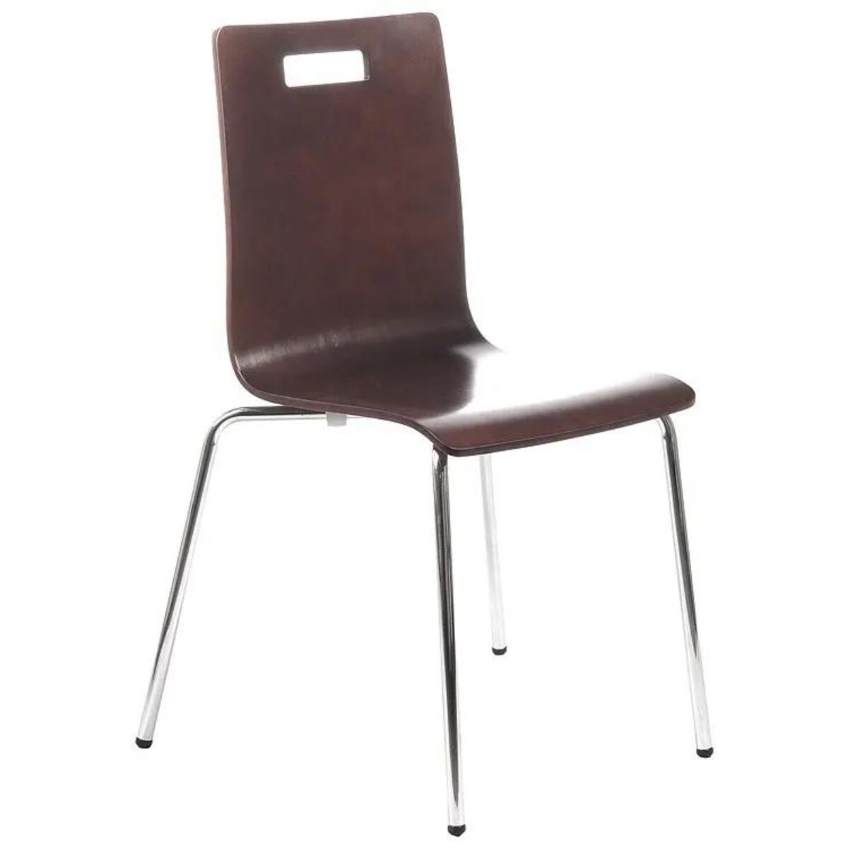 Krzesło ze sklejki TDC-132A ciemny orzech