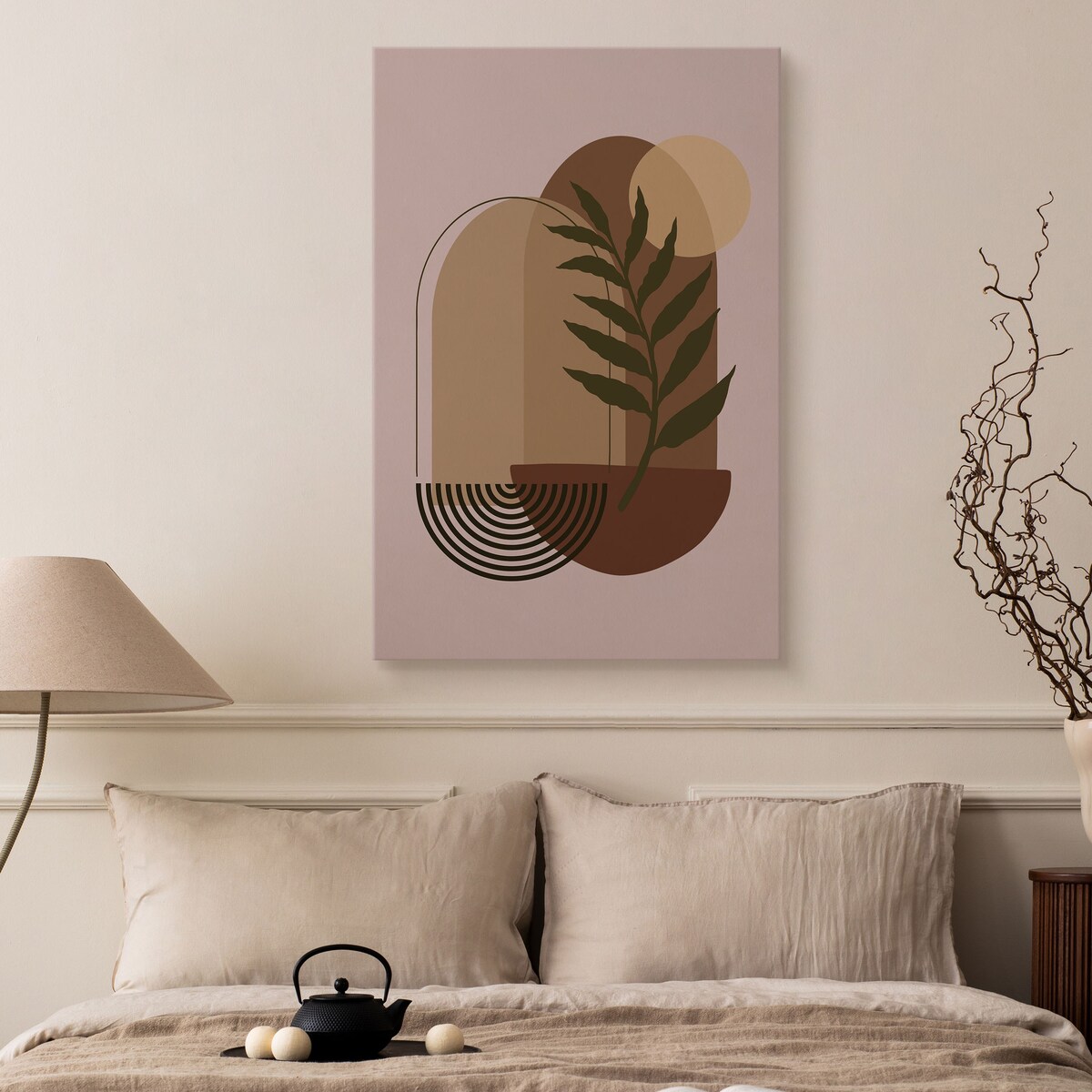 Obraz Żołędzie Liście Boho 30x40cm