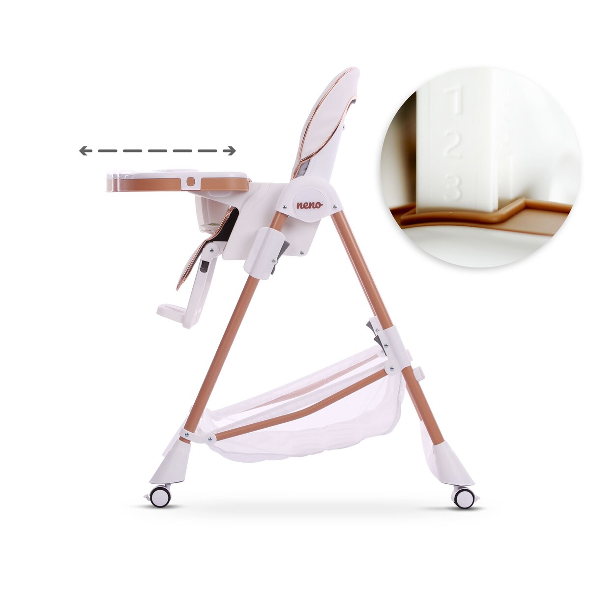 NENO SEDI Grey Wielofunkcyjne krzesełko do karmienia