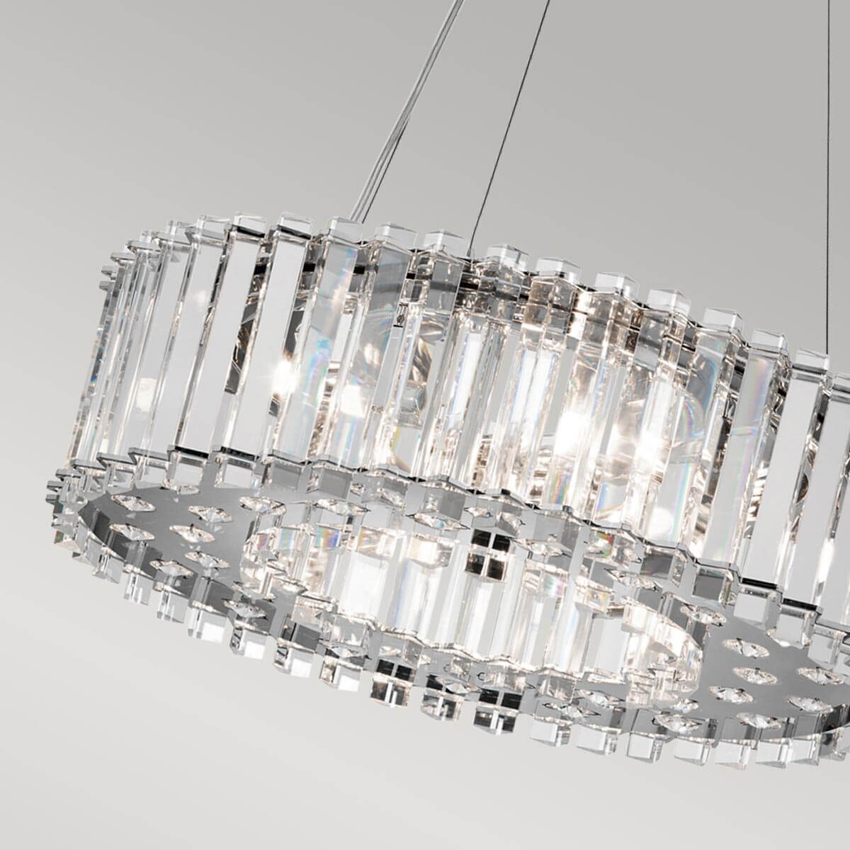 Lampa wisząca Crystal Skye KL-CRYSTAL-SKYE-P-A Kichler glamour IP44 chrom