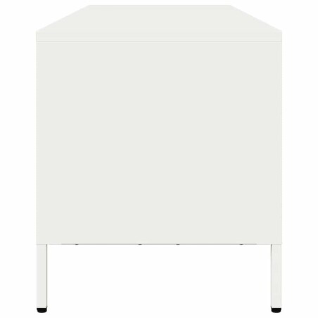 vidaXL Szafka RTV, biała, 135x39x43,5 cm, stal walcowana na zimno