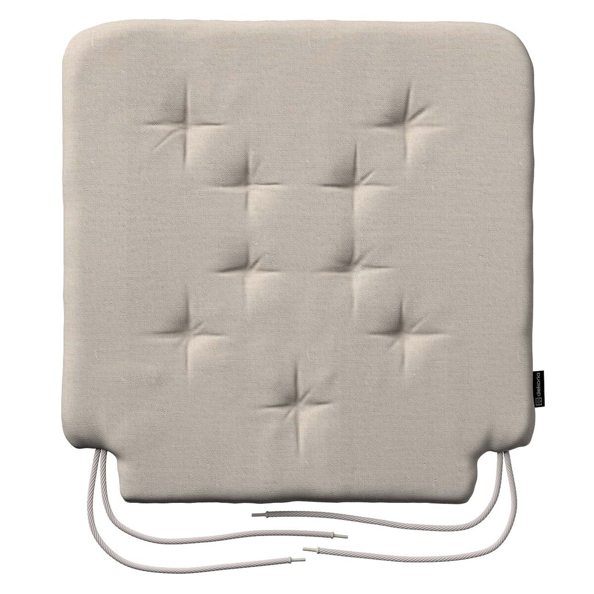 Poduszka na krzesło Olek, naturalny len, 42 x 41 x 3,5 cm, Linen