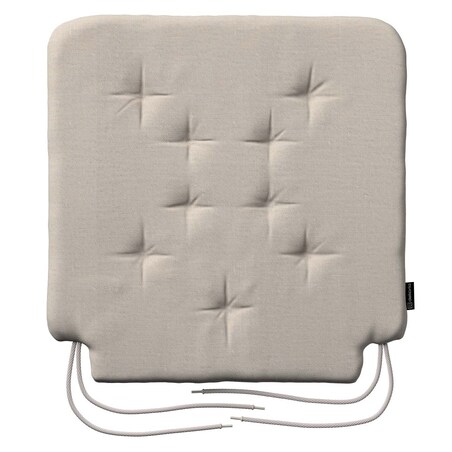 Poduszka na krzesło Olek, naturalny len, 42 x 41 x 3,5 cm, Linen