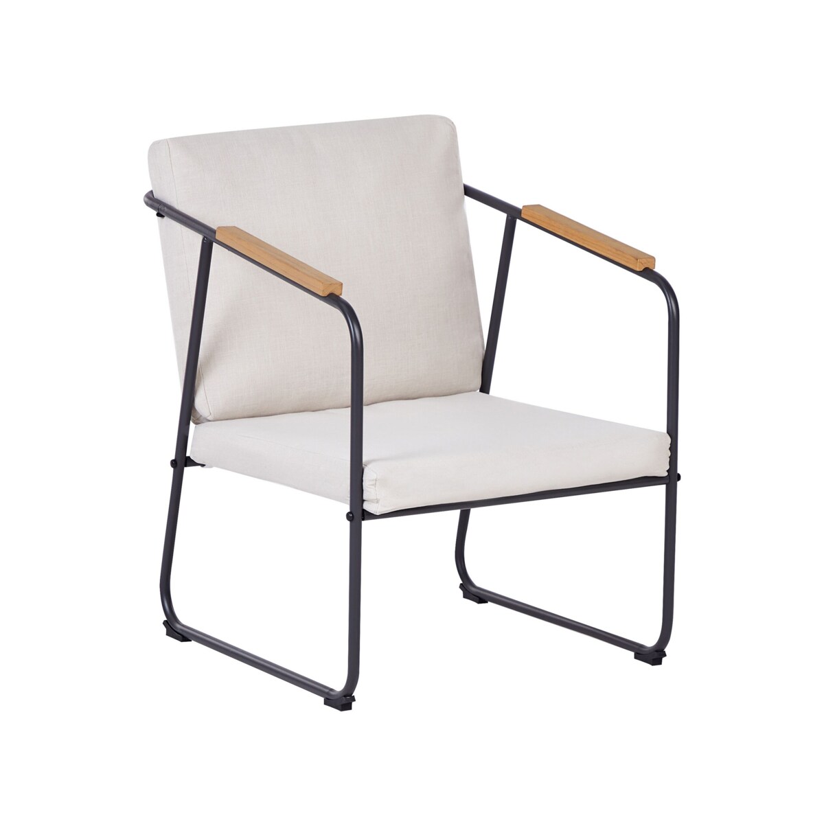 Duży zestaw wypoczynkowy dla 4 osób Stal Jasnobeżowy VEZZANA