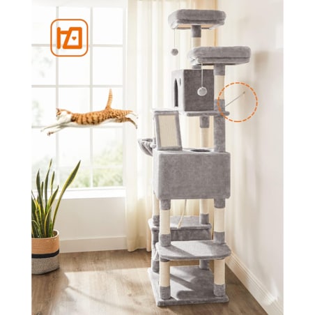 Drapak Dla Kota 60X50X206 Cm Jasny Szary