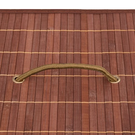 vidaXL Bambusowe pojemniki do przechowywania, 4 szt., brązowe