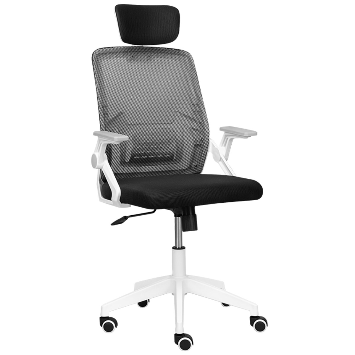 Krzesło biurowe fotel obrotowy regulowany ergonomiczny biały