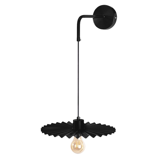 Kinkiet App1355-1W 30Cm Czarny, Metal
