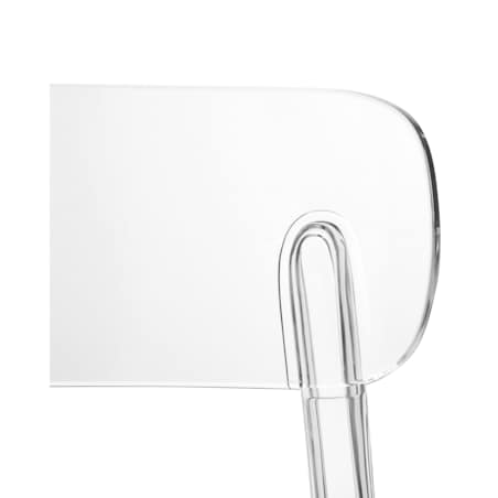 Zestaw 2 krzeseł do jadalni przezroczysty COVINGTON