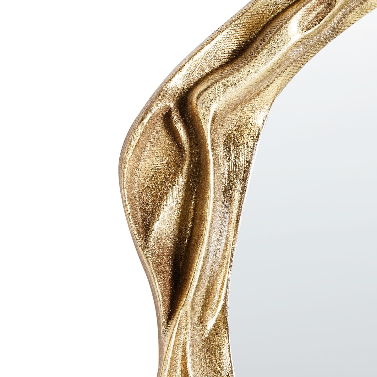 Lustro ścienne SERY 38 cm 75 cm Złoty