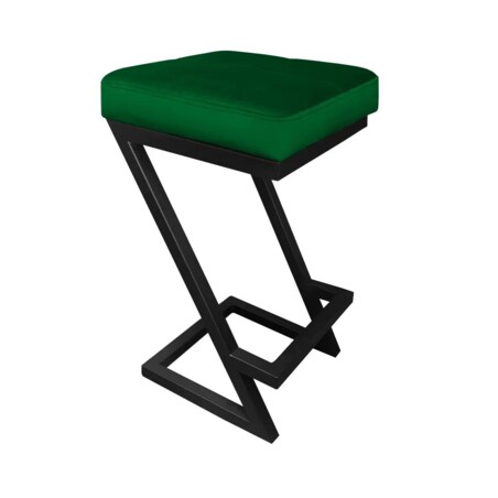 Hoker niski ZAZU VELVET zielony