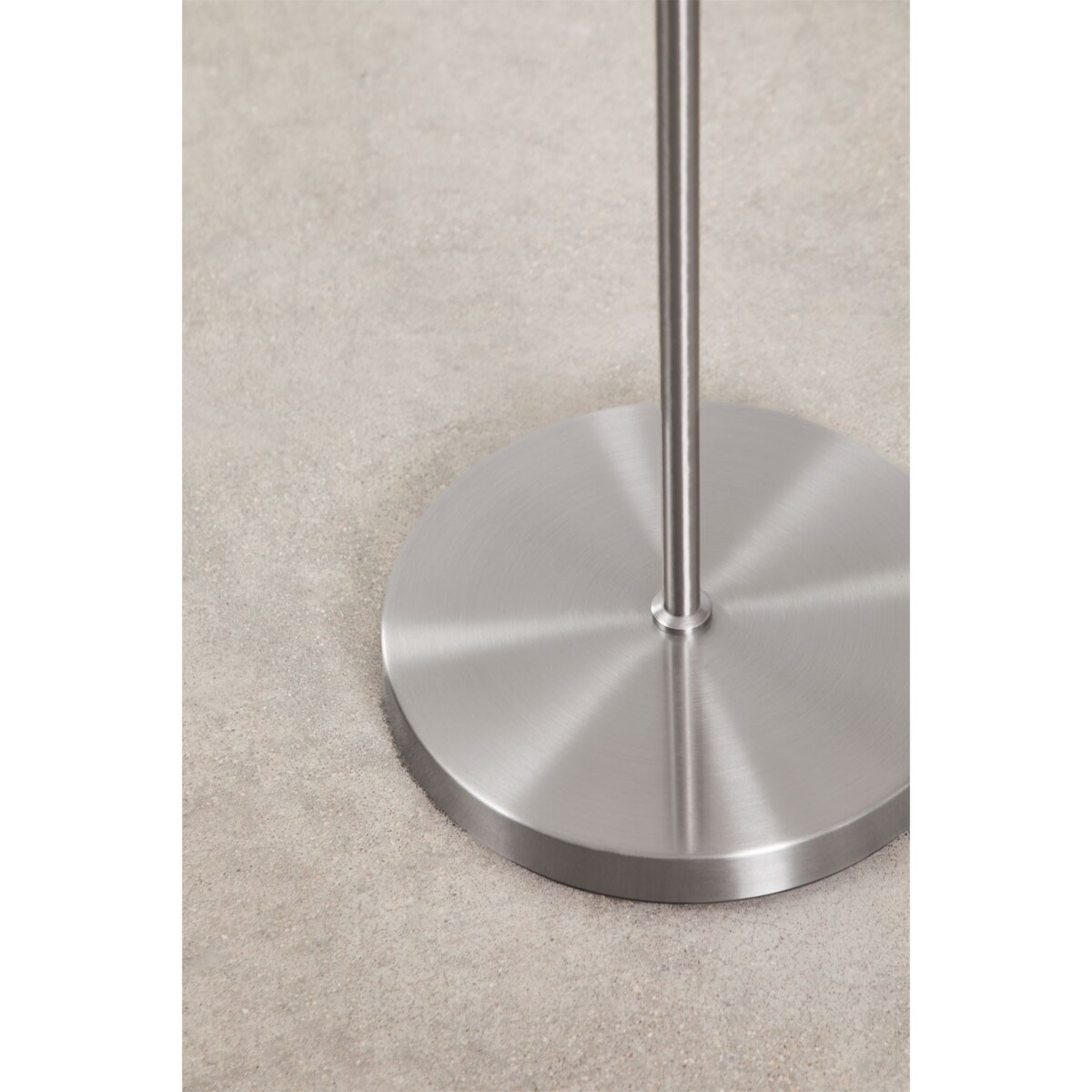 Lampa podłogowa z metalu i lnu Siliema, 152 cm