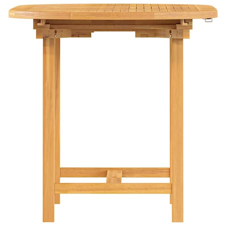 vidaXL Rozkładany stół ogrodowy, 110-160x80x75 cm, lite drewno tekowe