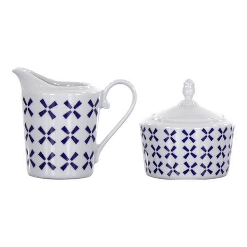 Zestaw cukiernica/mlecznik Folk Fusion Holandia G832