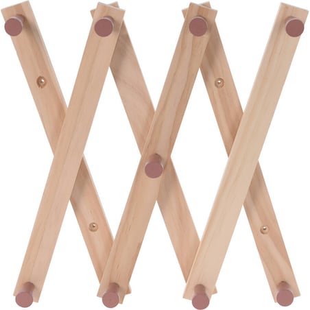 Wieszak na ubrania dla dzieci, z drewna sosnowego, 60 cm