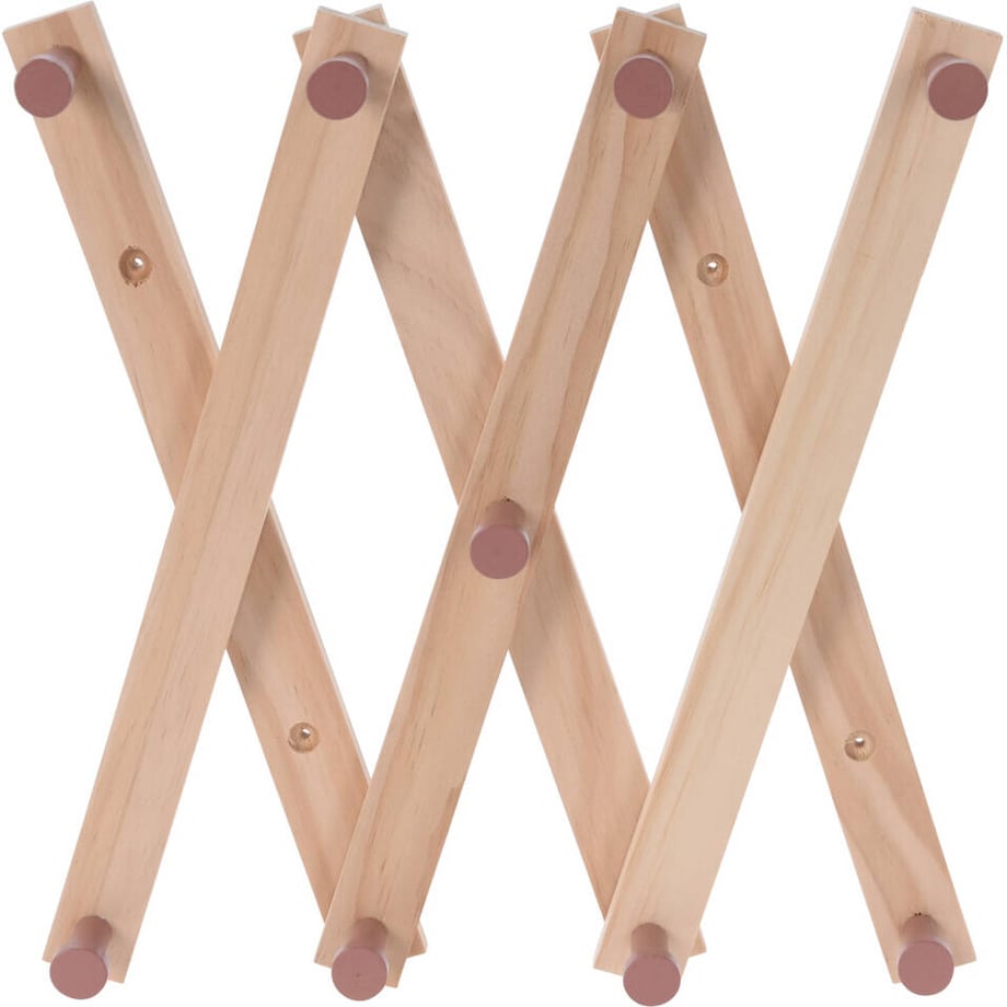 Wieszak na ubrania dla dzieci, z drewna sosnowego, 60 cm